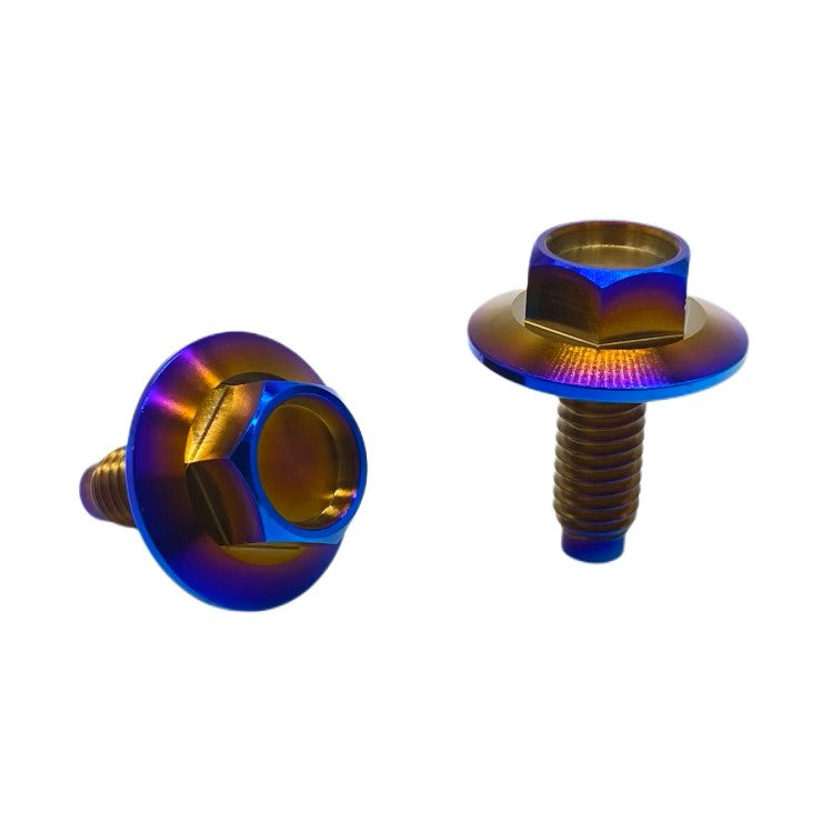 Vaikhari Titanium Burnt 10MM Honda Flange Bolt 90108-S0A-003